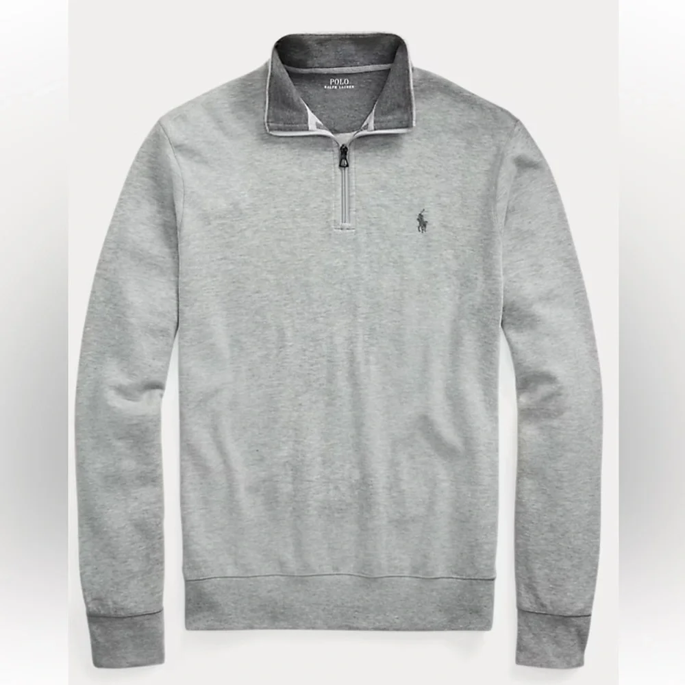 Polo Ralph Lauren Luxury Jersey Quarter-Zip Pullover - EUC Sz XL